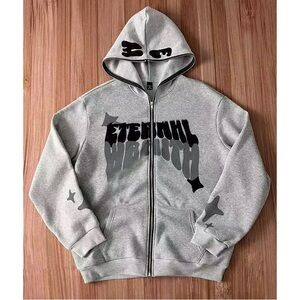 Manfinity Gray Fleece Hoodie